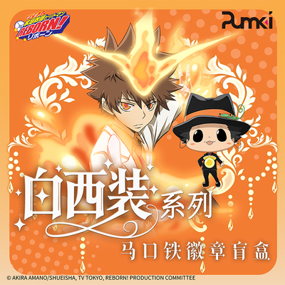 艺华境家庭教师HITMAN REBORN! 白西装系列马口铁徽章盲盒