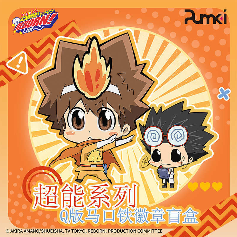 家庭教师HITMAN REBORN! 超能系列Q版马口铁徽章盲盒