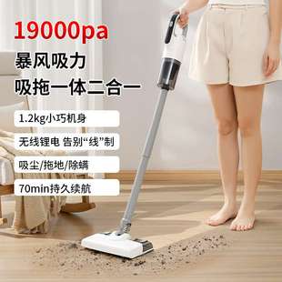 手持无线家用强吸力吸拖一体干湿两用大吸力可拆水箱吸尘器 新款