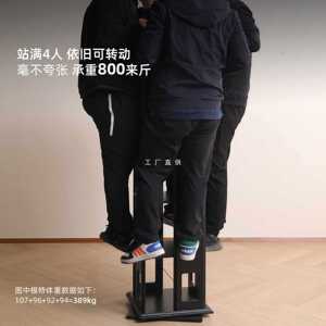 ?鲁卡书架 实木旋转书架360度书柜落地式家用儿童收纳置物