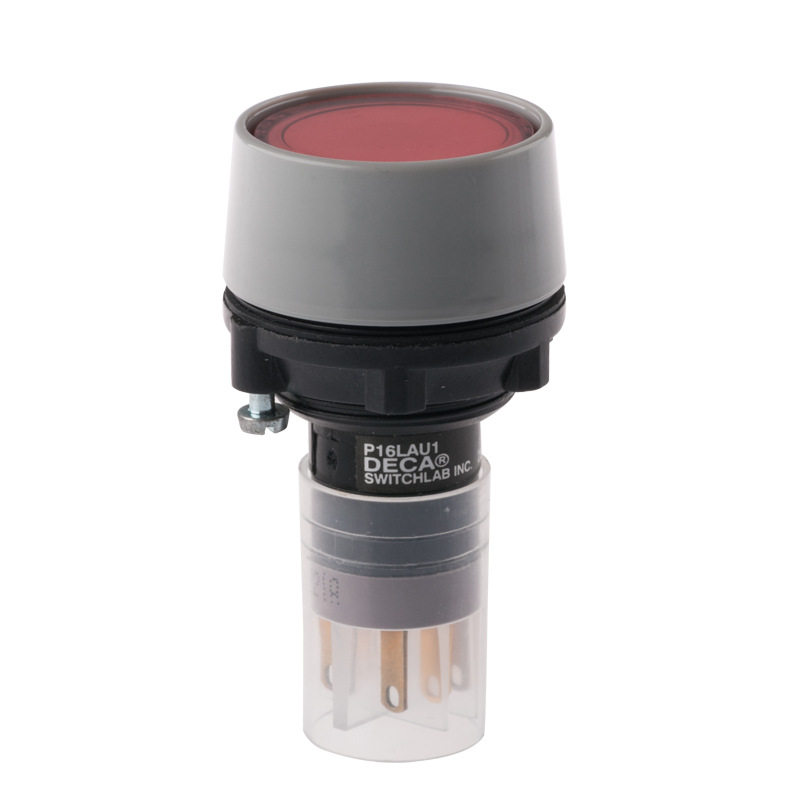 台湾【DECA】进联无锁按钮开关按钮开关 P16LMU1-1AB  复位按钮