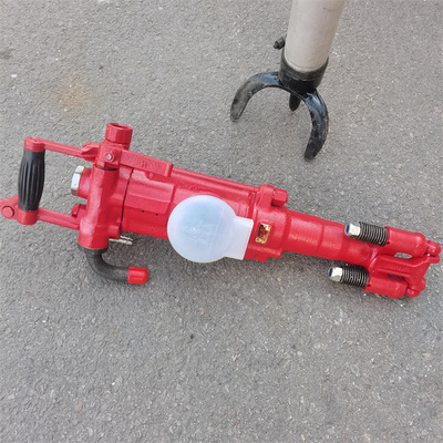 正反转手持岩石巷道凿孔风钻机钻凿锚杆孔7665MZ双级气腿式凿岩机