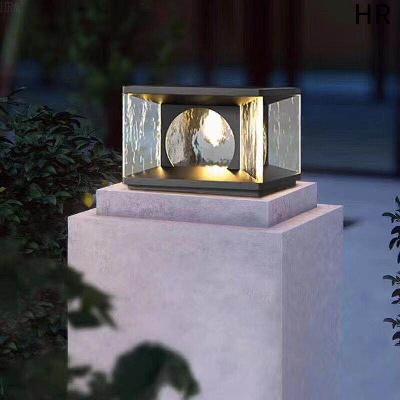 柱头太阳能灯家用户外庭院灯大门灯院子防水柱子门柱灯特亮超亮