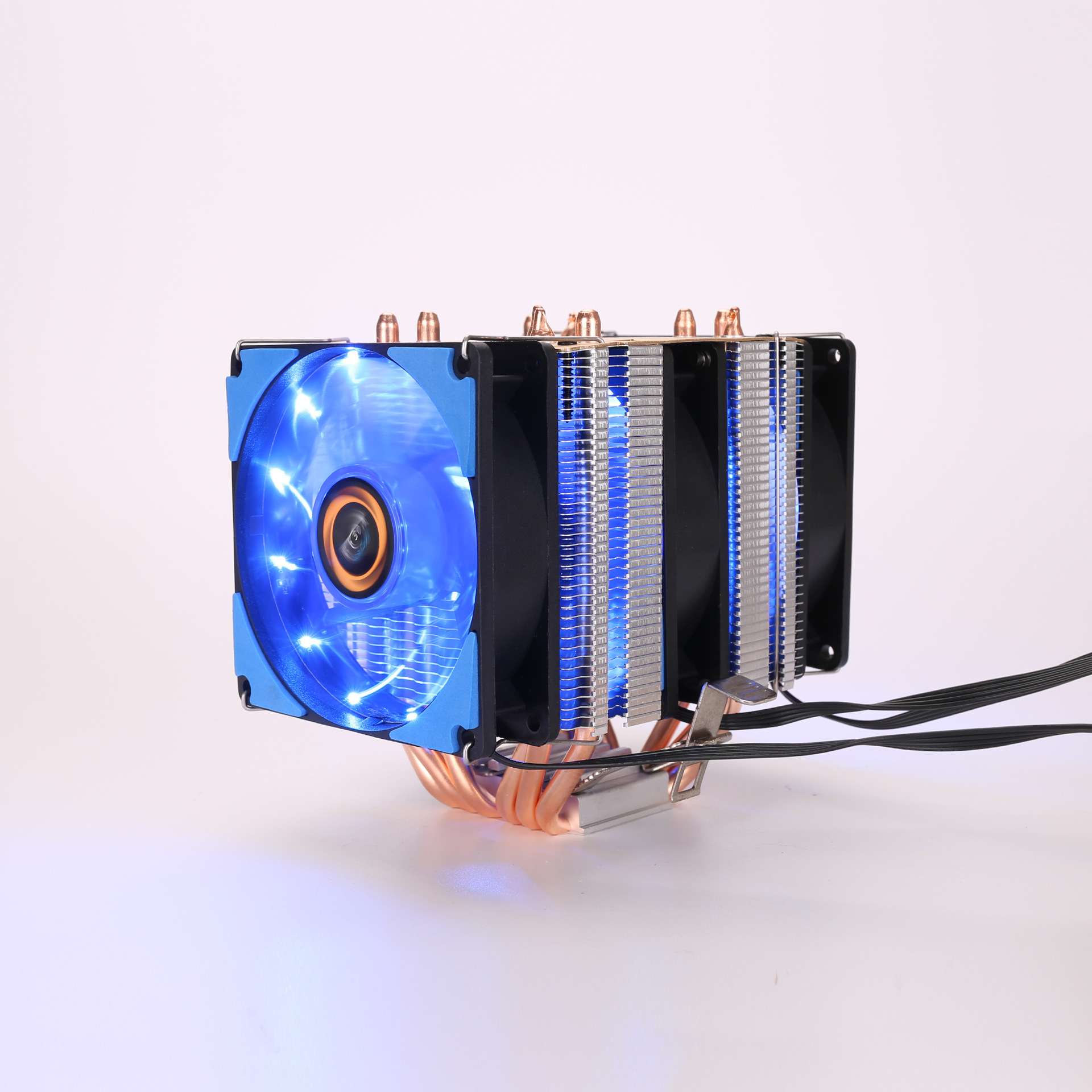 6热管铜管cpu散热器1155AMD2011针CPU风扇1366台式机x79温控静音