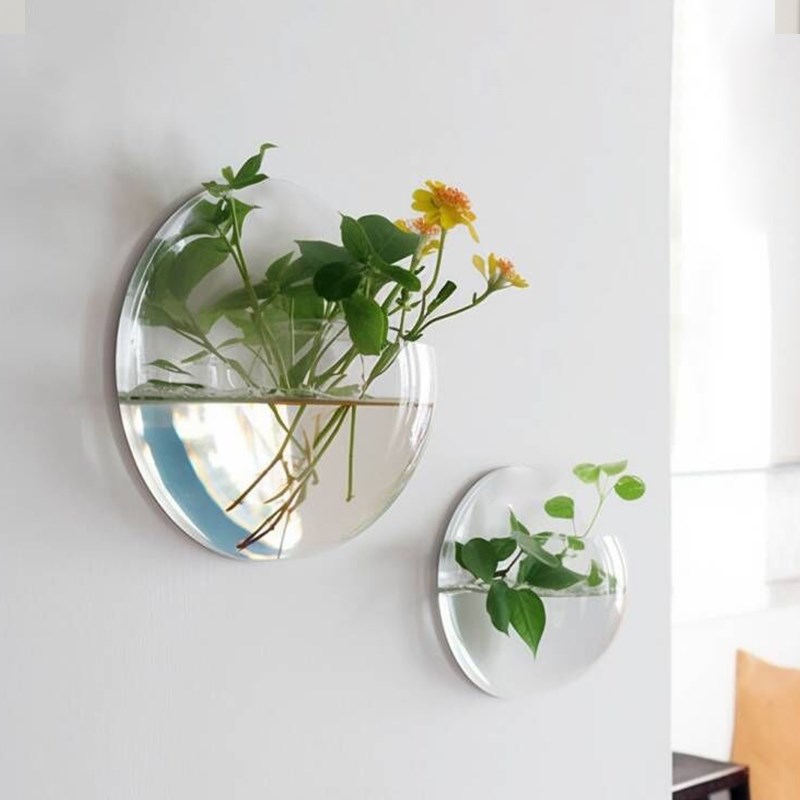 墙面装饰品挂件花盆墙饰挂饰壁挂家居装饰水培P植物墙上挂草缸造
