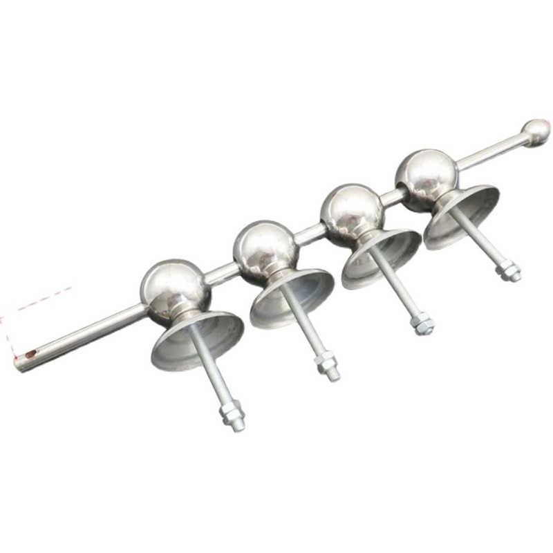 农村大门栓铁门插销老式木门双C开栓插销锁栓门锁四球穿条锁