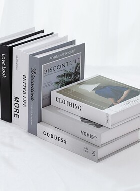 小号尺寸假书仿真书装饰品摆件样板间软装道具模型客厅Z电视柜饰