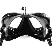 K备面罩浮潜套装 游泳潜水用品装 gopro 深潜面镜 自由潜水镜低容积