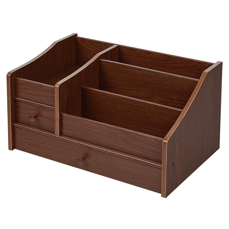 多功能收纳盒化妆品盒大容量x抽屉式木质护肤梳妆台家用置物架礼