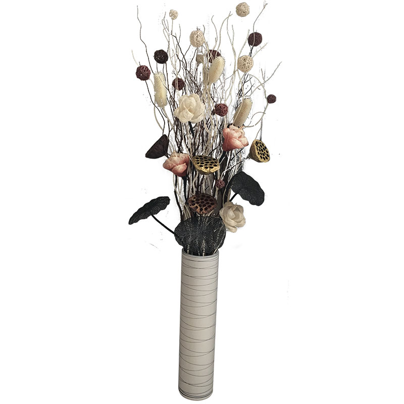龙柳树枝干枝装G饰玄关橱窗插花客厅落地花瓶叶脉花干花装饰摆件