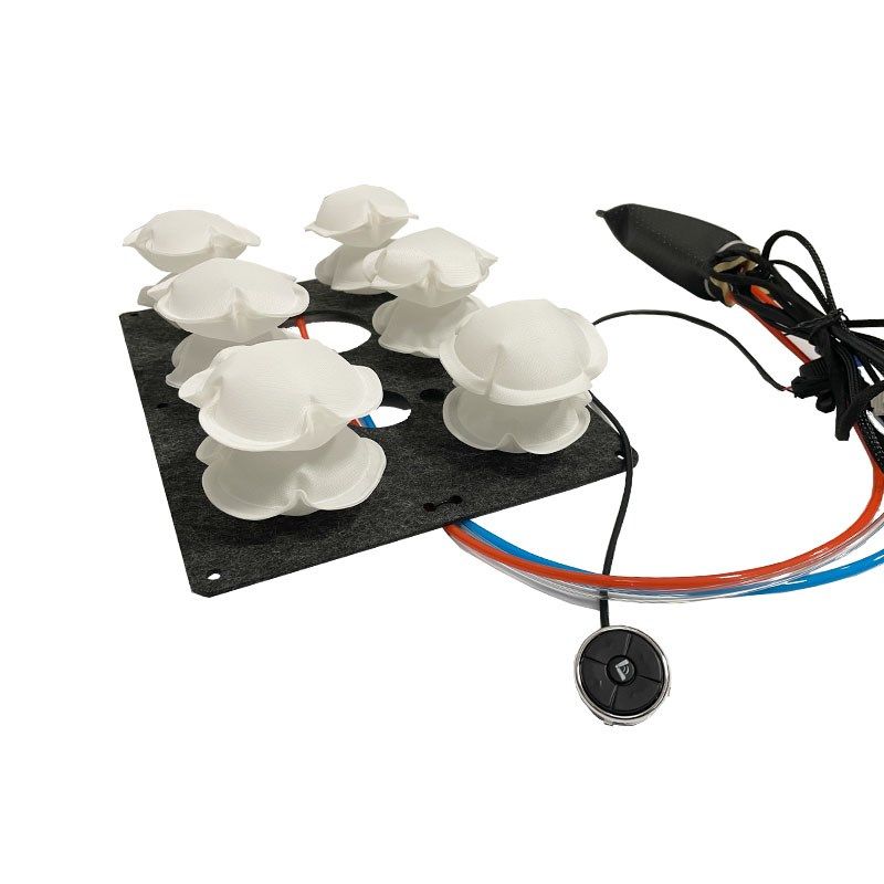 汽车座椅升级四向气动腰托u按摩器调节电动智能顶六点腰托按摩一