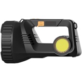 手电筒强光户外超亮远射可充电大容量多J功能巡逻手提式 探照应急