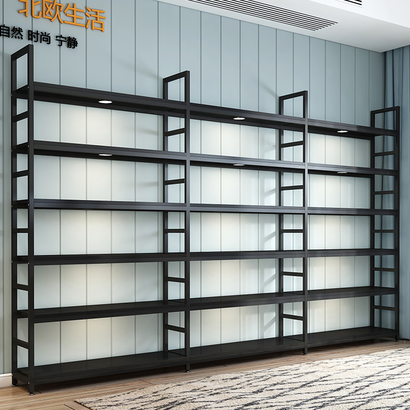 化妆品置物架落i地美容院货架超市多层样品展示柜办公室产品置物