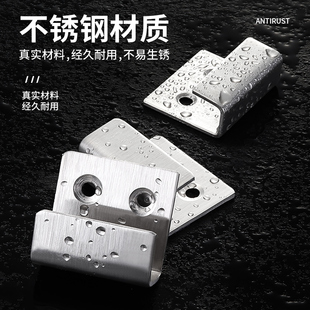不锈钢挂码瓷砖挂件展板固定卡扣墙壁紧固件干挂扣件Y加厚展示托