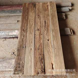 老榆木风化木板复古实木板材拍照背景板禅意飘窗板家居装饰板