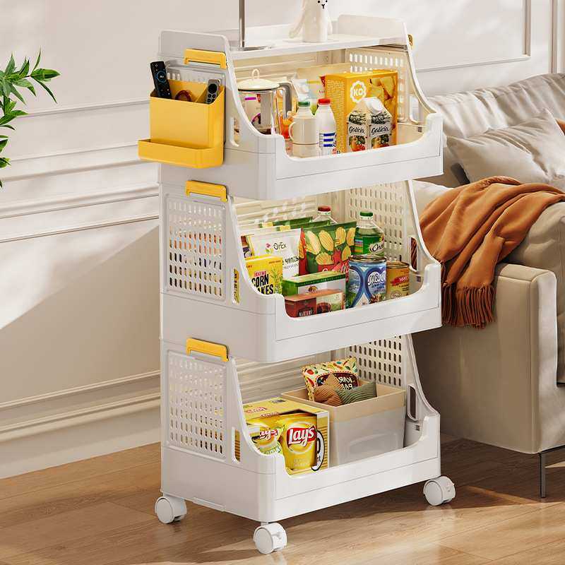 零食置物架落地小推车多层可折叠书架家用厨房客厅卧室整理收纳柜,机械设备,其他机械设备,淘宝优惠券,粉丝福利购,淘宝优惠卷