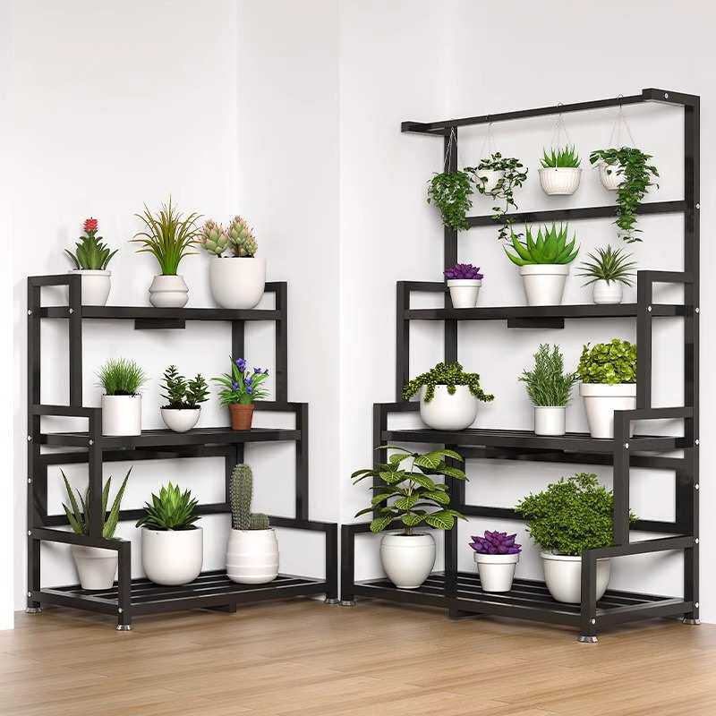 花架置物架阳台花架子客厅落地式层架多肉花盆架子多层花盆架植物