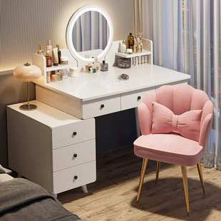 梳妆台卧室简约现代化妆桌柜2025新款轻奢高级感主卧收纳斗柜一体