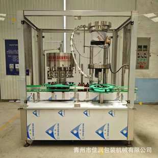 液体灌装 流水线 压盖封口一体机农液体肥玻璃水灌装 机12头灌装