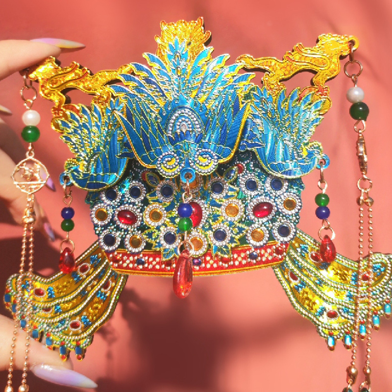 明十三陵博物馆孝端皇后凤冠木质冰箱贴文创礼物纪念伴手礼