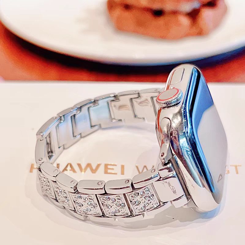 适用新款s11苹果手表带满天星iwatch10金属轻奢高级时尚s9876se女