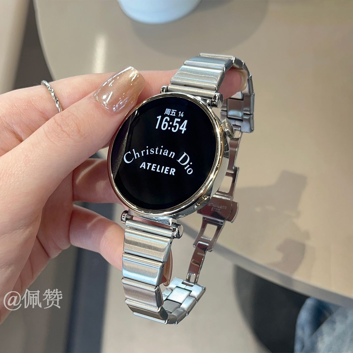 高级蝴蝶扣GT6新款华为GT54手表表带GT3pro金属watch5男女fit适用