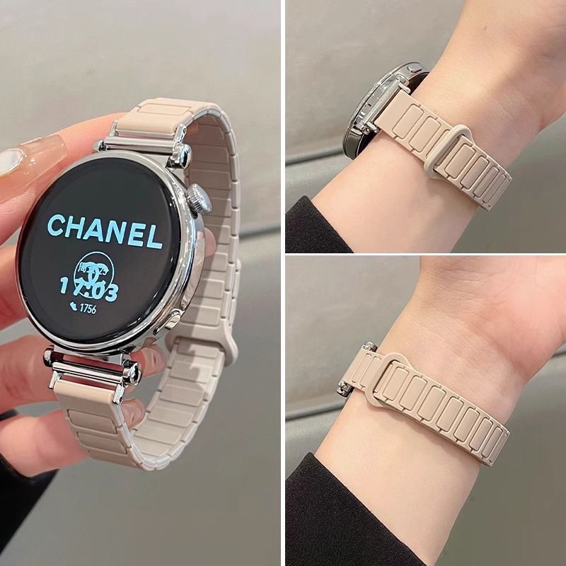 适用华为fit4pro手表表带fit4透气硅胶细款磁吸华为fit3运动腕带