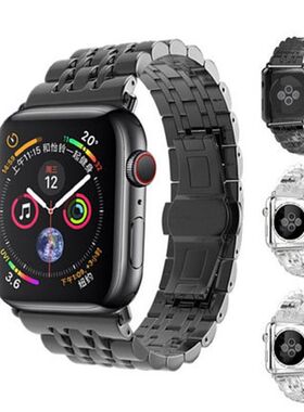 不锈钢钢带苹果手表带适用ApplewatchS10代SE7S8S95432iWatch表带
