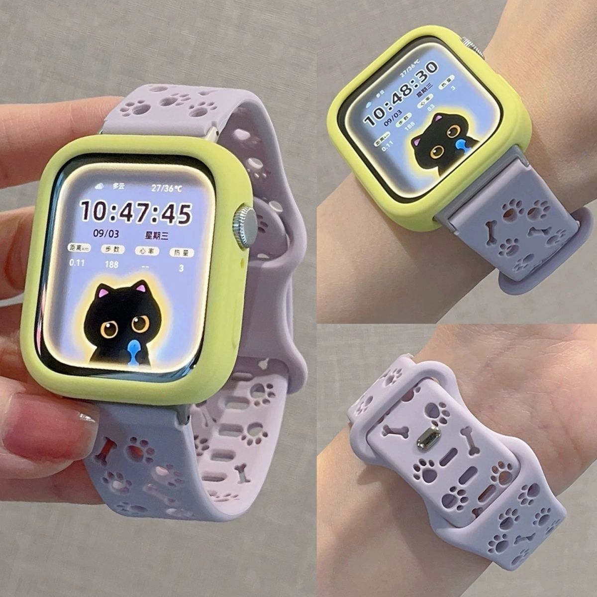 适用华为fit4手表带Fit4pro硅胶透气运动搭配保护软壳女新款Fit3