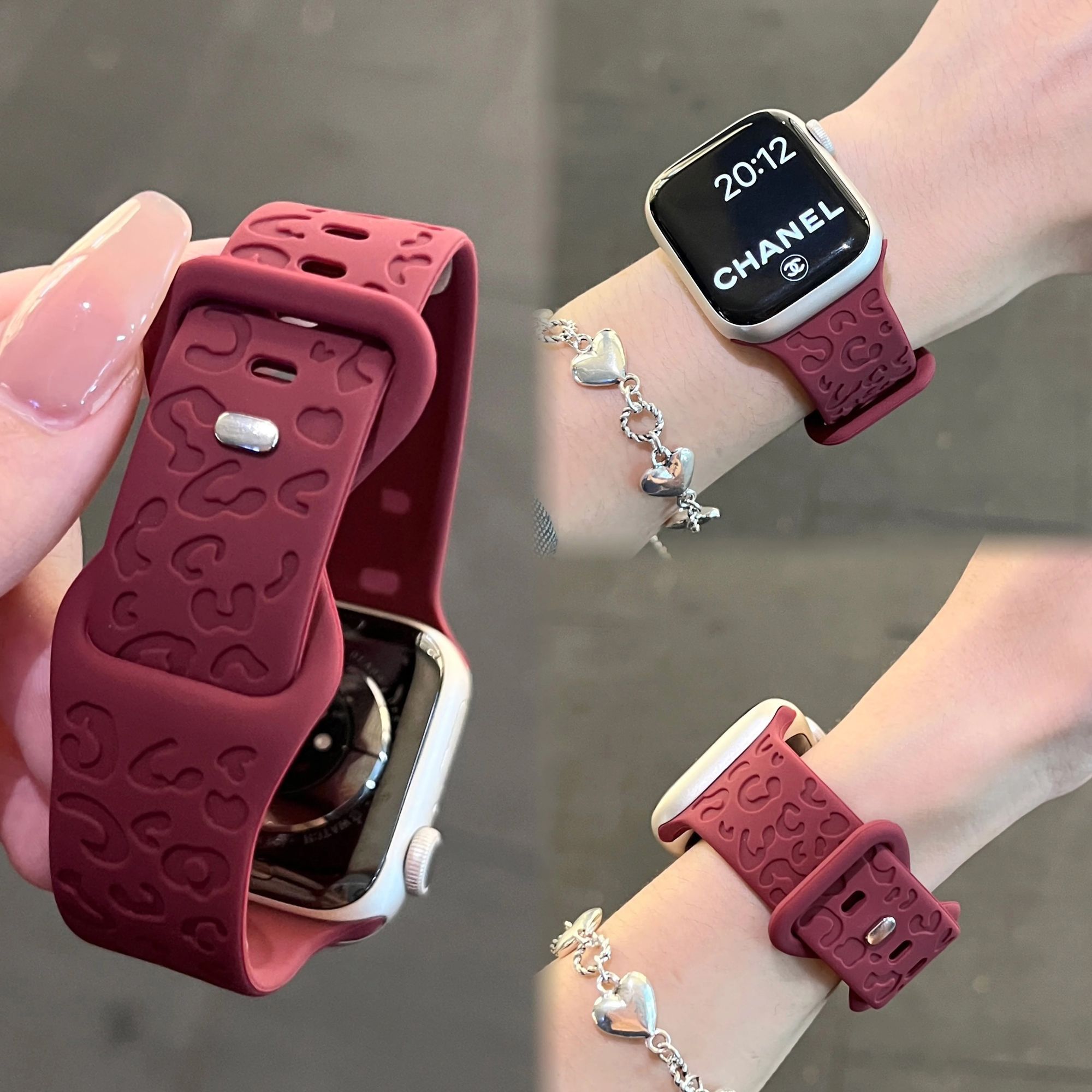 适用红米watch5表带4运动男女新款红色硅胶猫爪小米手环9Pro高级