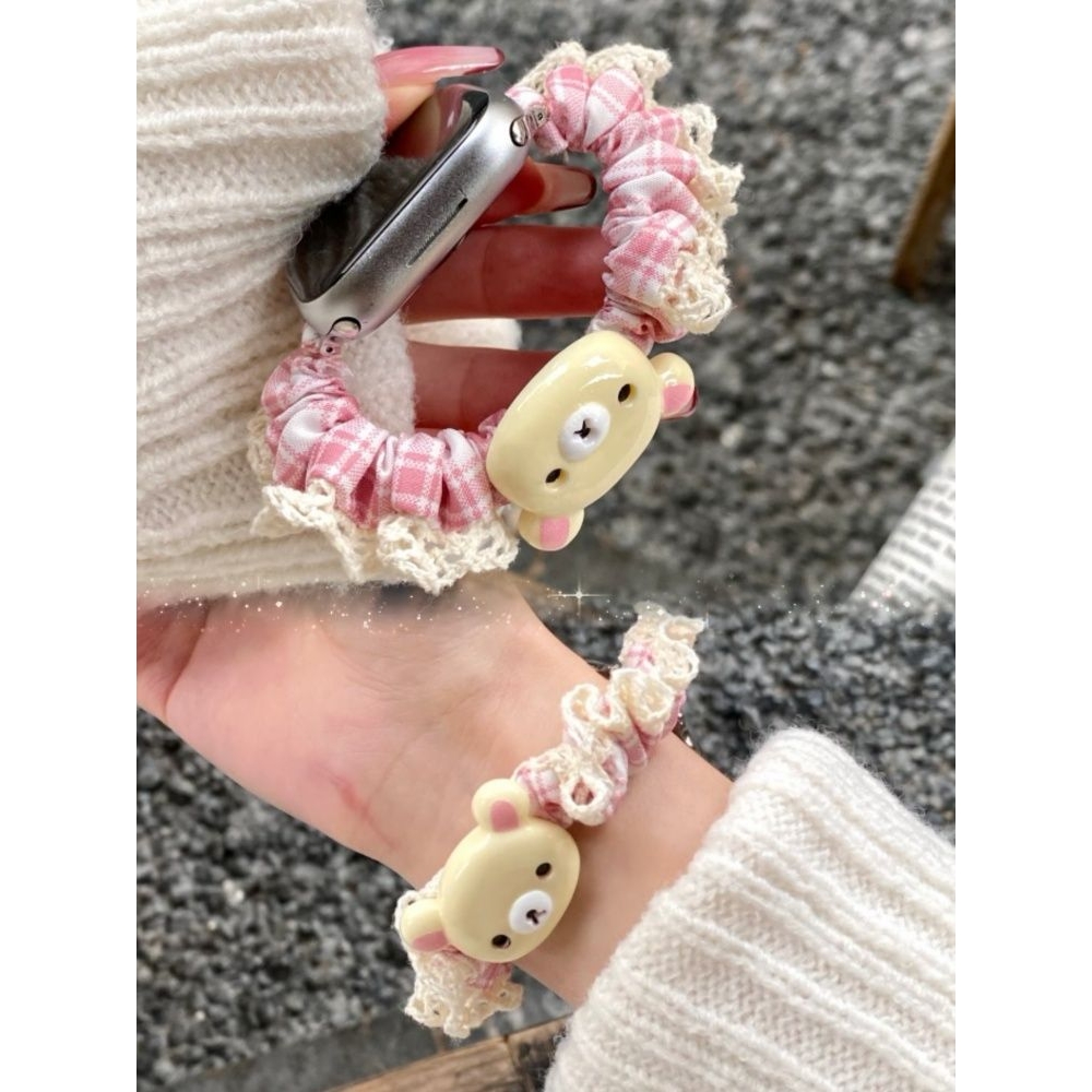 ins适用苹果s11代表带小熊小狗发圈秋冬小米10/98pro红米华为vivo