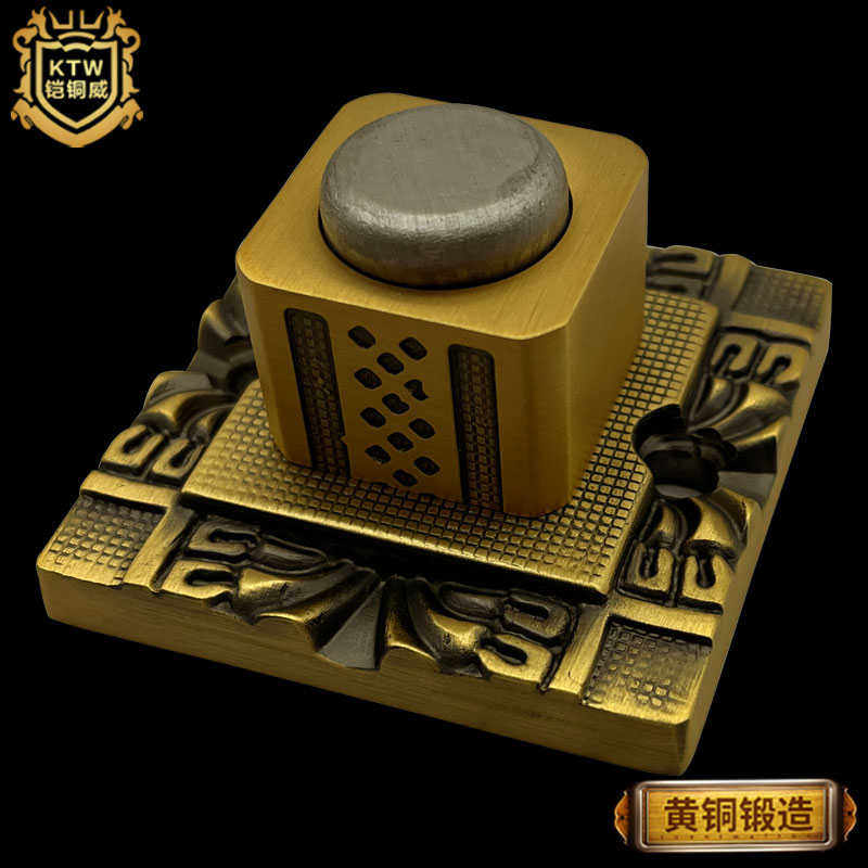铠铜威欧式黄铜门吸古铜地墙铜吸加厚碰强磁门青大门仿古吸