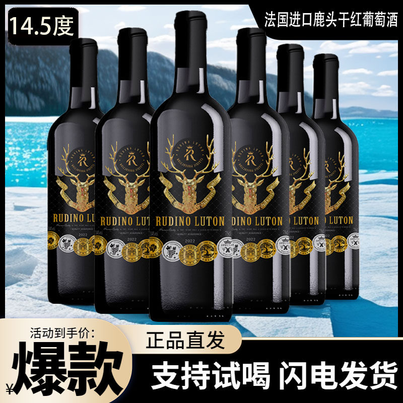 法国进口立体标干红葡萄酒