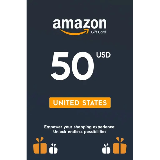 【自动发货】美国亚马逊50USD 官方正品 安全可囤