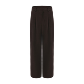 HOW醋酸绵羊毛混纺毛呢橡筋腰弹力高奢老钱风西装 裤 长款 PINZ 西裤