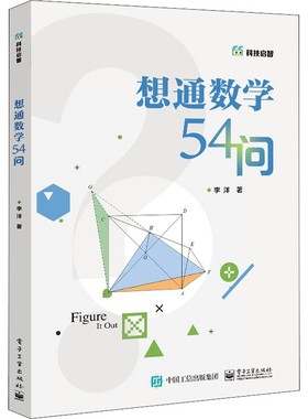 想通数学54问 李洋著 初中通用二进制数怎么转换方程函数图形教程书籍 新华书店正版图书籍 电子工业出版社