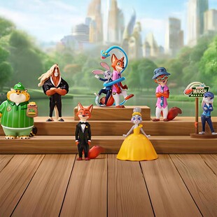 TOPTOY迪士尼疯狂动物城盲盒新旅程周边手办公仔女礼物玩具摆件