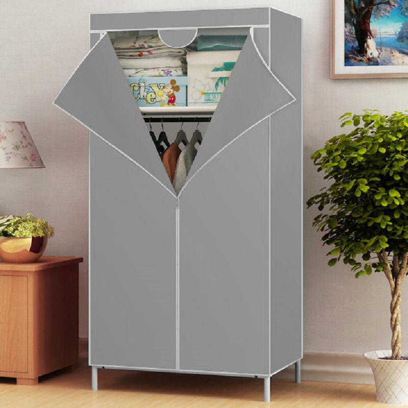 简易小号衣柜布学生衣柜加固型加厚韩式布衣橱单人衣橱防尘挂衣柜