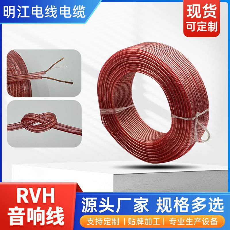 亚马逊音箱线环绕发烧红边喇叭线音频信号线连接线专业多媒体线