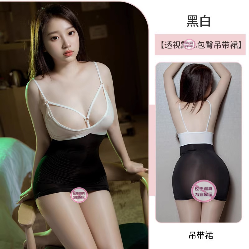 暴露透视情绪制服女装蕾丝
