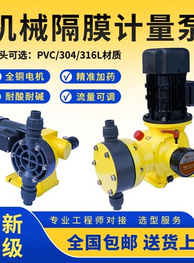JXM机械隔膜计量泵加药泵耐腐蚀水处G理可调流量不锈钢变频防爆泵