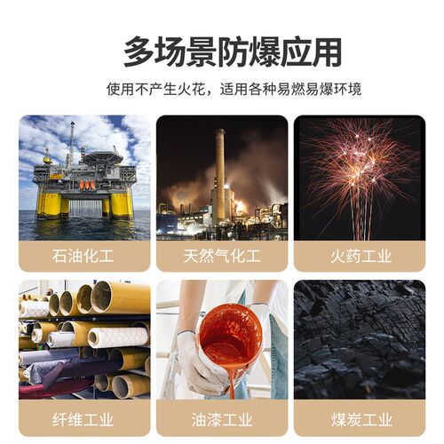 防爆铝青铜六角套筒无火花3/8套头手动套筒扳手全铜5U-20mm套筒