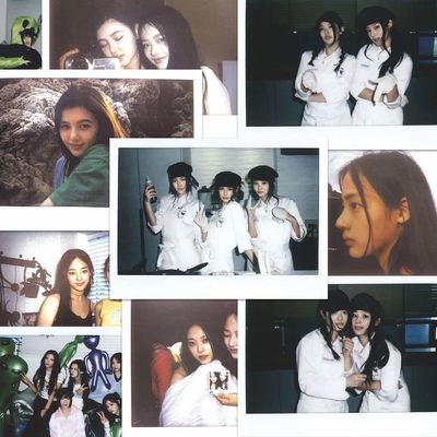 128张newjeans拍立得贴纸鲸妹丹尼尔kpop女团群像手机壳iPad贴画