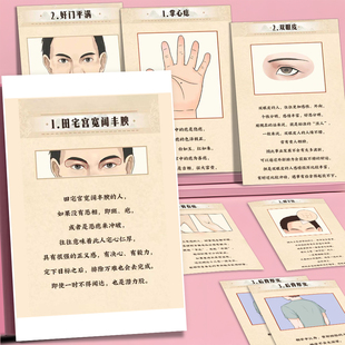 96贴面相五官解读贴纸老祖宗传下的识人术面相性格分析科普笔记