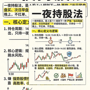 一夜持股法指南贴纸财务自由金融知识股票知识投资理财炒股干货