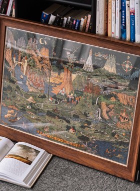 年货好物 正版  单面加厚高密度环保PS拼图框想象之地适配50X70cm