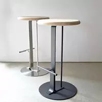 Японский простые домашние кресло стул из нержавеющей стали, стул бара, северный тихий ветер твердый древесина высокий стул Железный Арт