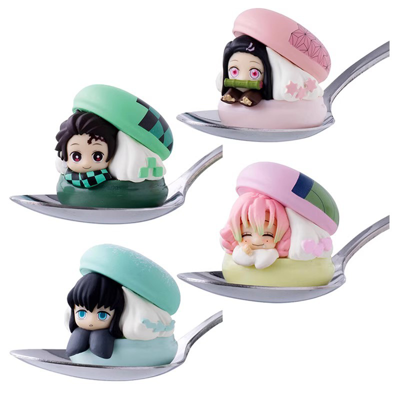 [订购]     扭蛋鬼灭之刃马卡龙造型摆件炭治郎祢豆子