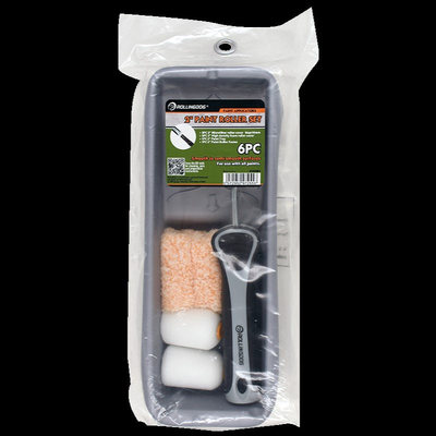 rollingdog滚筒刷 2寸小滚筒刷水性乳胶补漆套装70181刷墙工具