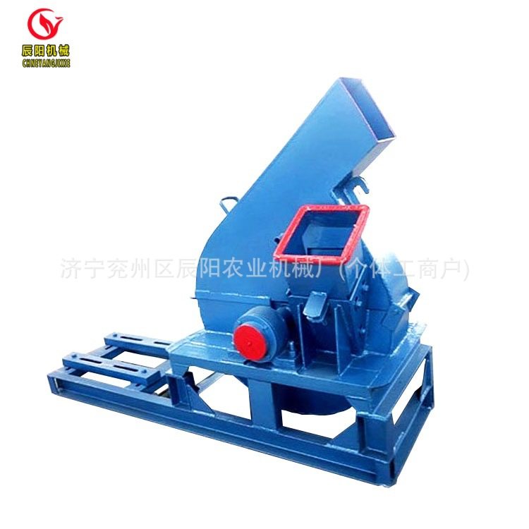 林业电机/柴油机带中草药切片干湿两用树枝木材原木粉碎切片机